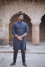 Mid Night Blue Kurta & Trouser Set