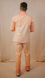 Peach Ombre Shirt and Pants Co-Ord set